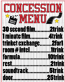 A shop which sold "Films" and "Concessions"